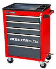 5 ÇEK. EKO SERVİS DOLABI KIRMIZI (DOLU - 96 -)