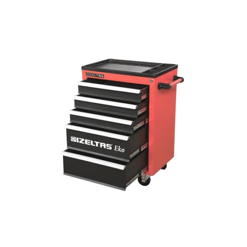 7 ÇEK. EKO SERVİS DOLABI KIRMIZI (DOLU - 96 -)