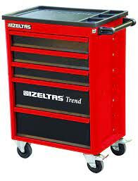 TREND 5 ÇEKMECELİ TAKIM DOLABI KIRMIZI (DOLU - 96 -)