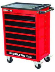 TREND 7 ÇEKMECELİ TAKIM DOLABI KIRMIZI (DOLU - 96 -)