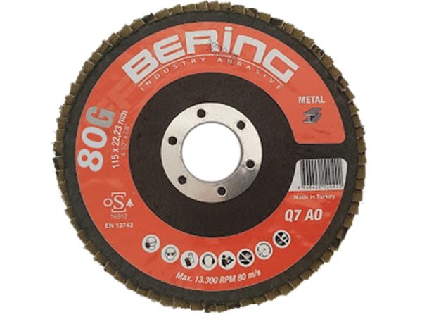 BERİNG FLAP DİSK Q7 AO 721* 180*22 P40 KUM