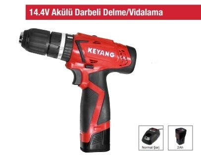 14.4V Akülü Darbeli Delme/Vidalama