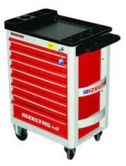 PRO MOBİL 6 ÇEKMECELİ TAKIM DOLABI GRİ GÖVDE - KIRMIZI ÇEKMECE