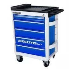 PRO MOBİL 5 ÇEKMECELİ TAKIM DOLABI GRİ GÖVDE - MAVİ ÇEKMECE