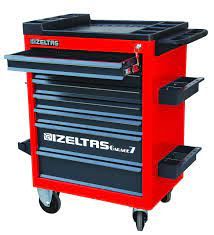 GARAGE MOBİL 5 ÇEKMECELİ TAKIM DOLABI KIRMIZI GÖVDE - GRİ ÇEKMECE